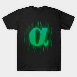 Greek Alpha - Bluey Green T-Shirt